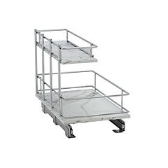 Chrome 14 2-Tier Sliding Cabinet Organizer, Cuisinart