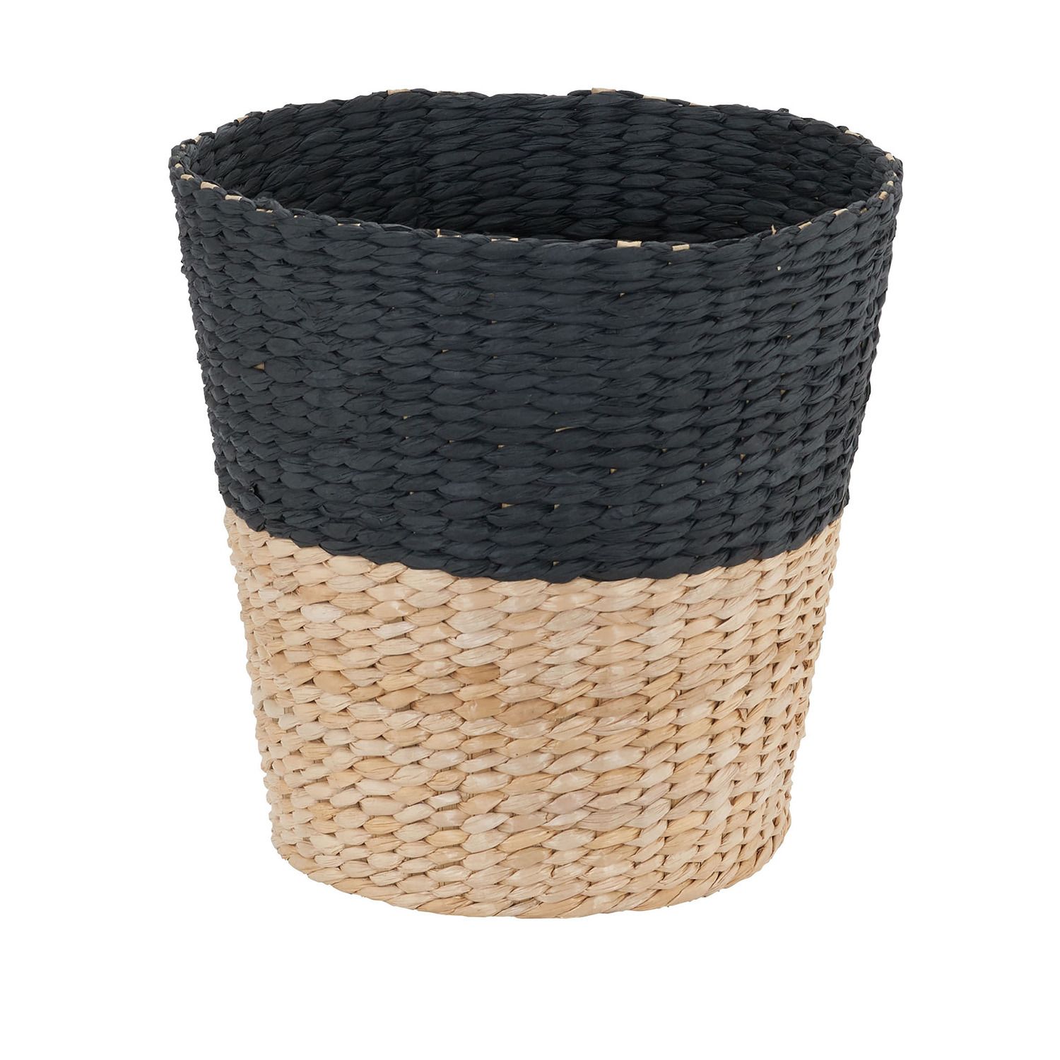 Image for Household Essentials Wicker Waste Basket 2-Tone Hyacinth at Kohl's.