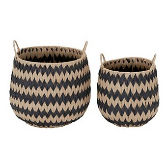 Household Essentials 2 pc Flame Stitch Basket Set