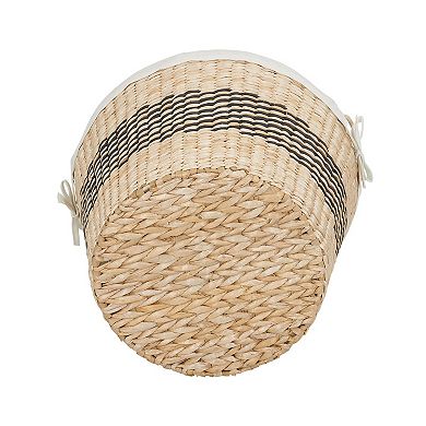 Household Essentials Large Black Band Tapered Basket