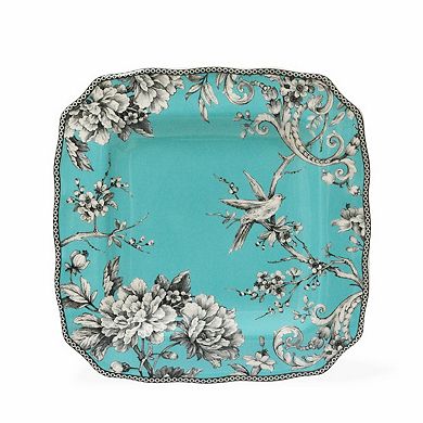 222 Fifth Adelaide Turquoise 16-pc. Square Dinnerware Set