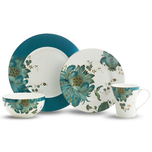 Teal shop dinner plates