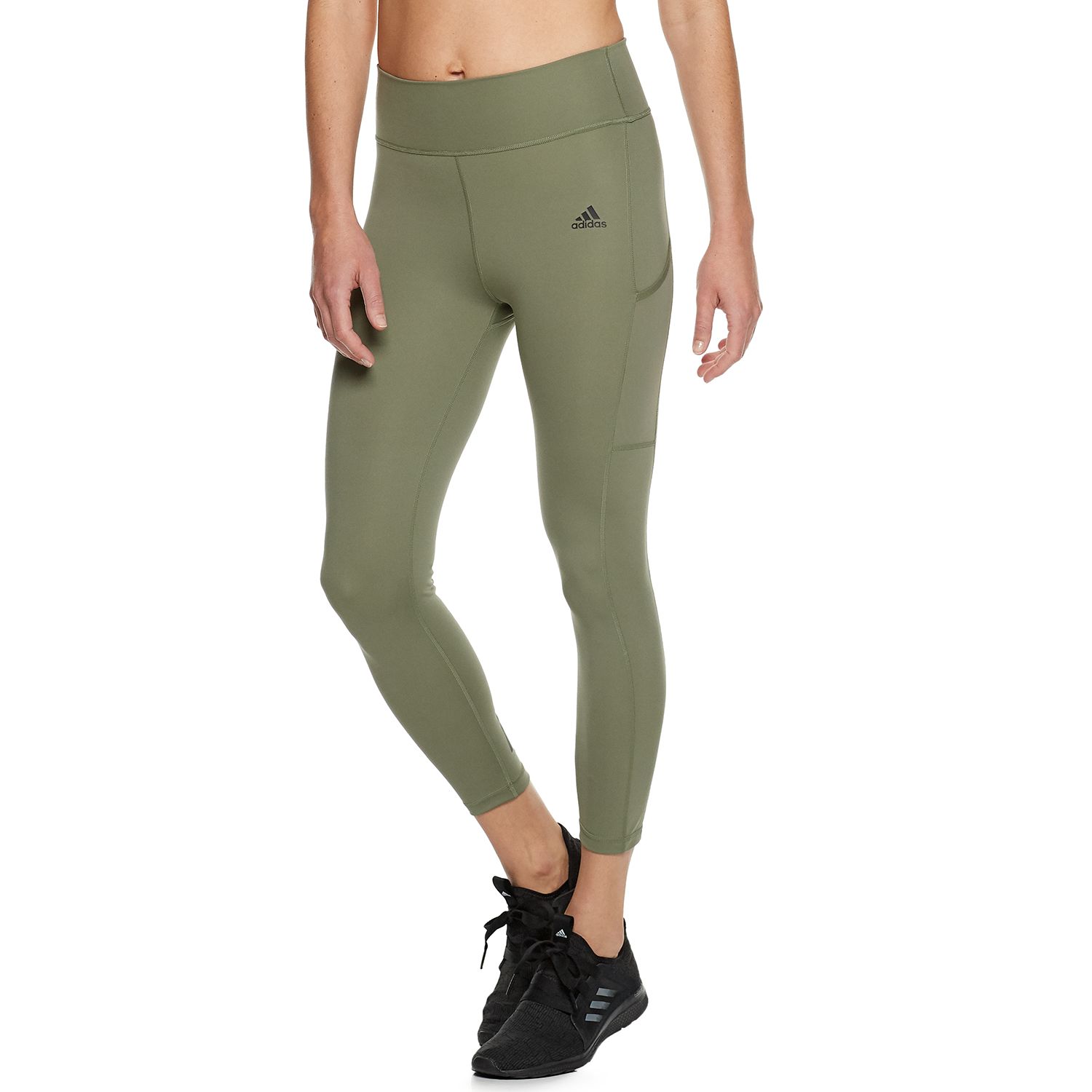 khaki adidas leggings