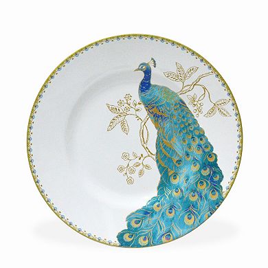 222 Fifth Peacock Garden White 16-pc. Dinnerware Set