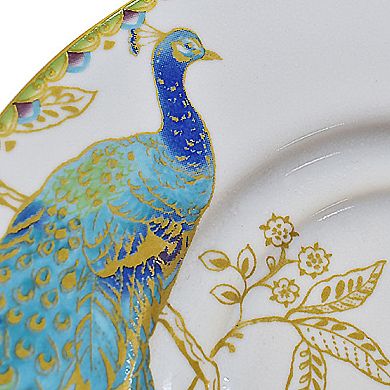 222 Fifth Peacock Garden White 16-pc. Dinnerware Set