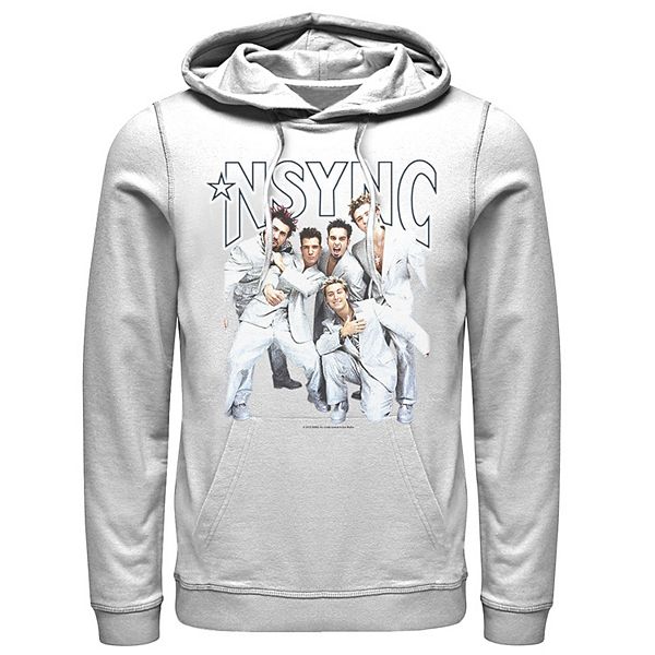 Men s Nsync Group Shot Portrait Hoodie