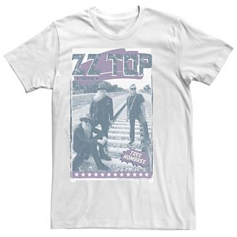 Men's ZZ Top Tres Hombres Railroad Distressed Poster Long Sleeve Graphic Tee