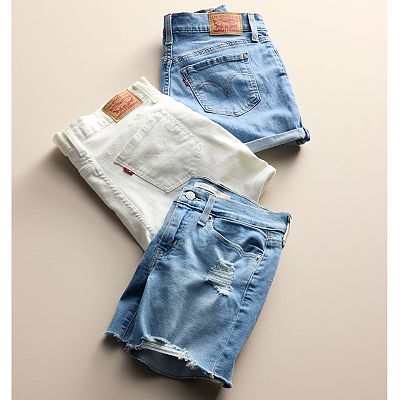 Levi mid length shorts on sale