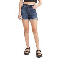 Levis Womens Mid-Length Jean Shorts