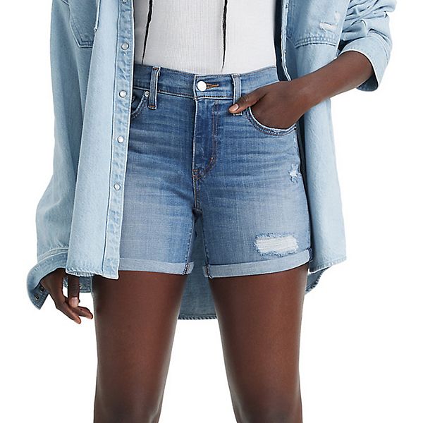 Womens jean store shorts kohls