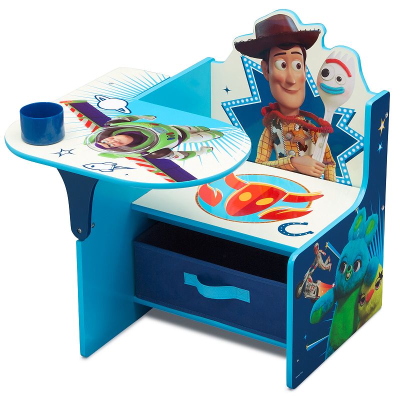 Delta Children Disney Pixar Toy Story 4 Kids' Chair Desk with Storage Bin