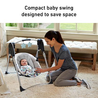 Graco Slim Spaces Compact Baby Swing