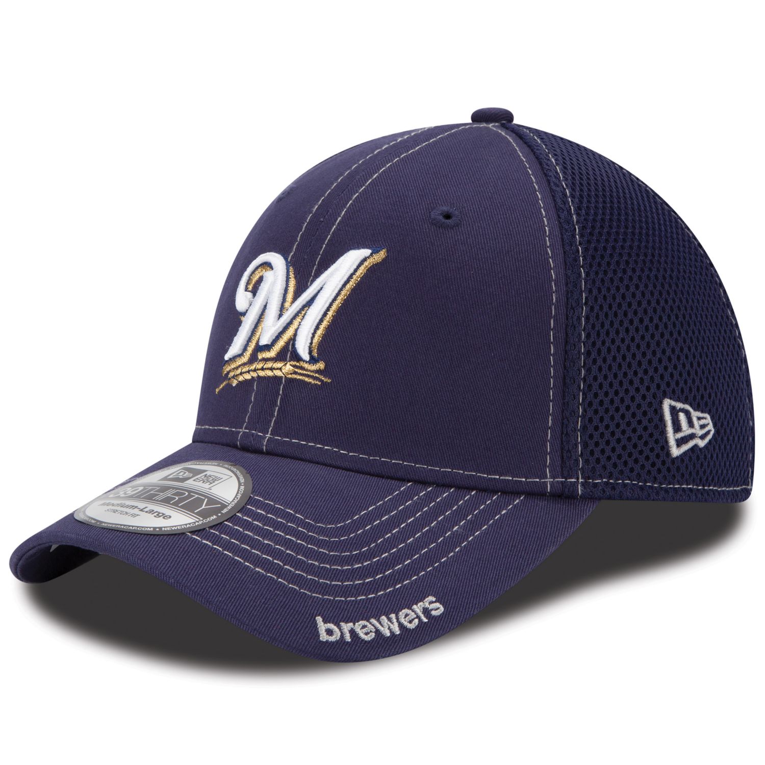 brewers flex fit hat