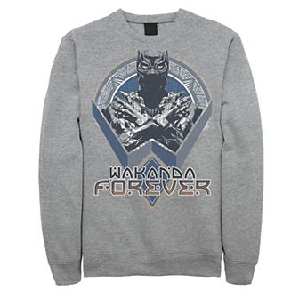 Men's Marvel Black Panther Geometric Wakanda Forever Fleece
