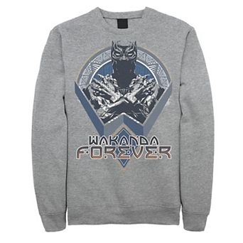 Men's Marvel Black Panther Geometric Wakanda Forever Fleece