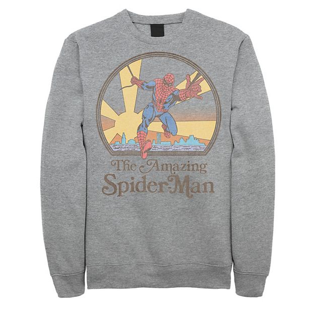 Men s Marvel Spider Man Vintage 70 s Sweatshirt