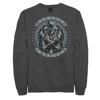 Men's Marvel Black Panther Circle Bead Logo Sweatshirt