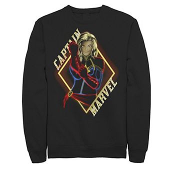 Men's Marvel Captain Marvel Bold Neon Sweatshirt