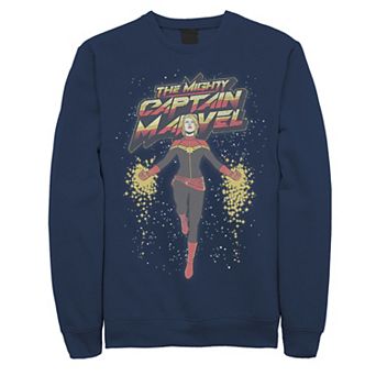 Men's Marvel The Mighty Captain Marvel Portrait Fleece