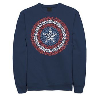 Men's Marvel Captain America Shield Build Up Sweatshirt Sweatshirt