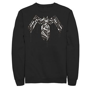 Men's Marvel Spider-Man Abstract Web Fill Paint Drip Logo Sweatshirt