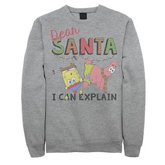 Men's Nickelodeon SpongeBob SquarePants Santa I Can Explain Sweatshirt