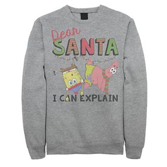 Men's Nickelodeon SpongeBob SquarePants Santa I Can Explain Sweatshirt
