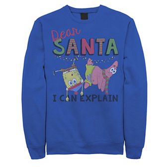 Men's Nickelodeon SpongeBob SquarePants Santa I Can Explain Sweatshirt