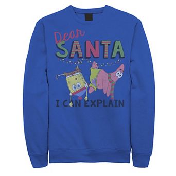 Men's Nickelodeon SpongeBob SquarePants Santa I Can Explain Sweatshirt