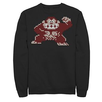 Men's Nintendo Donkey Kong 8-Bit Pose Retro Sweatshirt