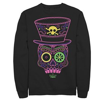Men's Disney Princess And The Frog Neon Tarot Card Sweatshirt