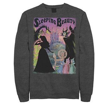 Disney's Sleeping Beauty Aurora Maleficent Men's Poster Sweatshirt