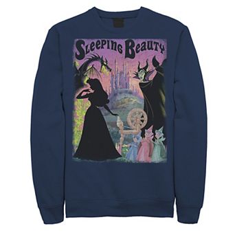 Disney's Sleeping Beauty Aurora Maleficent Men's Poster Sweatshirt