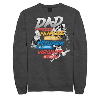 Men's Marvel X-Men Dad You Are As Fearless As Fleece