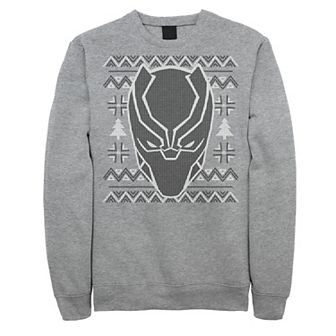 Men's Marvel Black Panther Mask Christmas Fleece