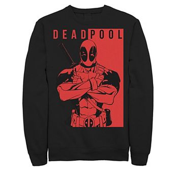 Men's Marvel Deadpool Two-Toned Sweatshirt