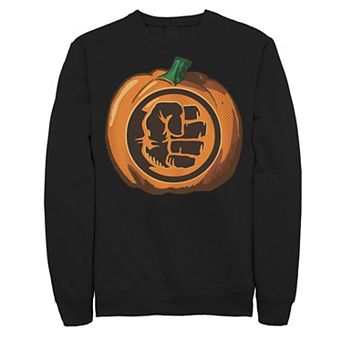 Men's Marvel Avengers Hulk Fist Halloween Pumpkin Sweatshirt