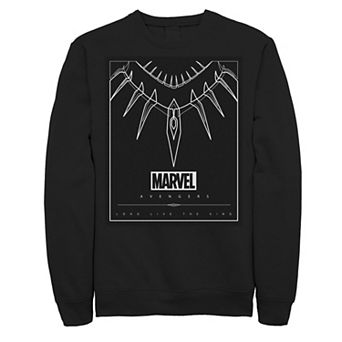 Men's Marvel Black Panther Necklace Poster Logo Sweatshirt