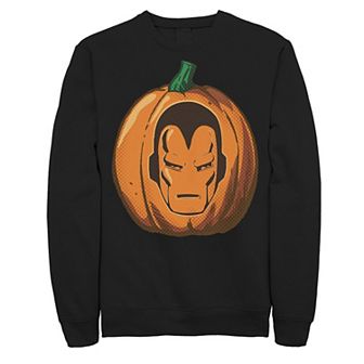 Men's Marvel Avengers Iron Man Halloween Pumpkin Sweatshirt