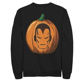 Men's Marvel Avengers Iron Man Halloween Pumpkin Sweatshirt