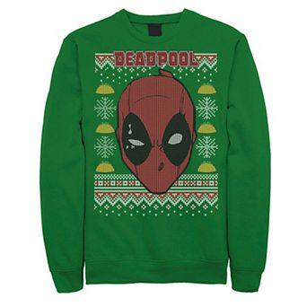Men's Marvel Deadpool Ugly Christmas Fleece