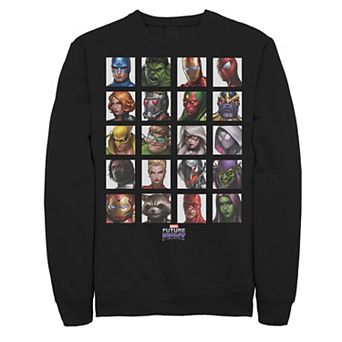 Men's Marvel Future Fight Color Portrait Line-Up Fleece