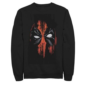 Men's Marvel Deadpool Faded Paint Face Fleece