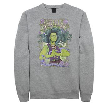 Men's Marvel She-Hulk Vintage Floral Sweatshirt