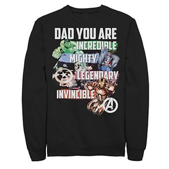 Men's Marvel The Avengers Dad You Are Incredible Fleece