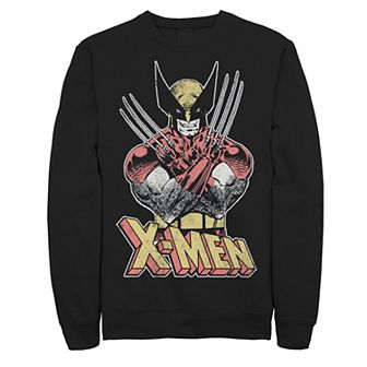 Men's Marvel X-Men Wolverine Classic Comic Vintage Sweatshirt