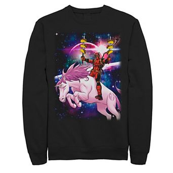 Men's Marvel Deadpool Space Unicorn Tacos Fleece