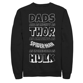 Men's Marvel Avengers Father's Day Dad Traits Fleece