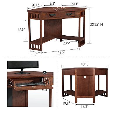 Leick Furniture Corner Computer Desk