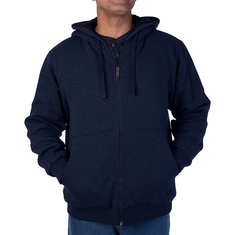 UPC 887328079532 product image for Men's Smith's Workwear Sherpa-Lined Fleece Jacket, Size: Medium, Blue | upcitemdb.com